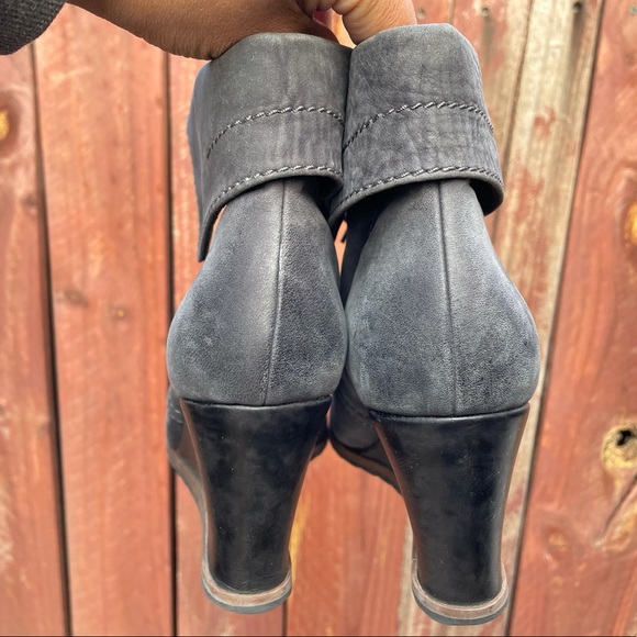 TESORI Lace Up Wedge Ankle Boots Booties - Picture 5 of 8